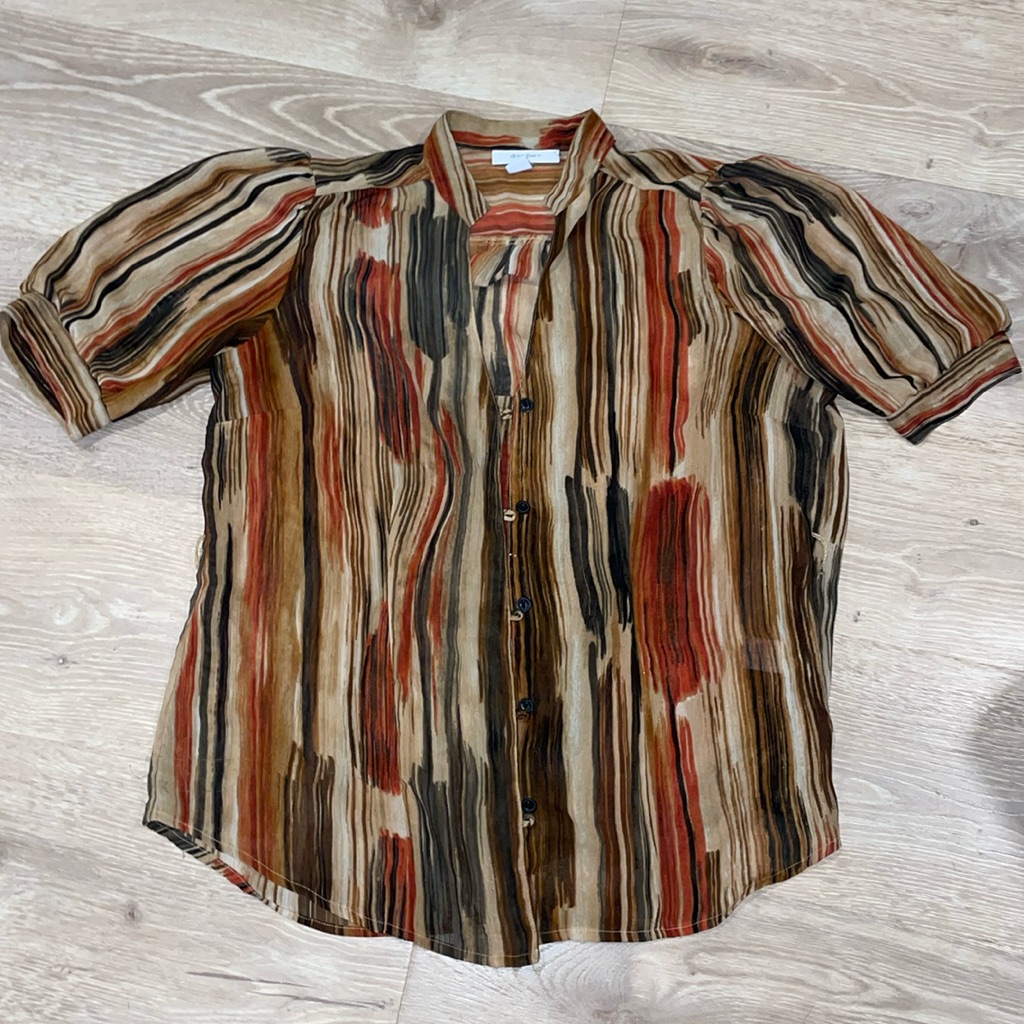 Women’s Button Down Short Sleeve Blouse